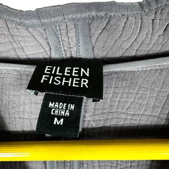 Eileen Fisher Rayon/Silk Blend Open Front Habutai Jacket, Soft Mauve, Size M - Picture 4 of 12